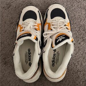Adidas White and Orange Sneakers